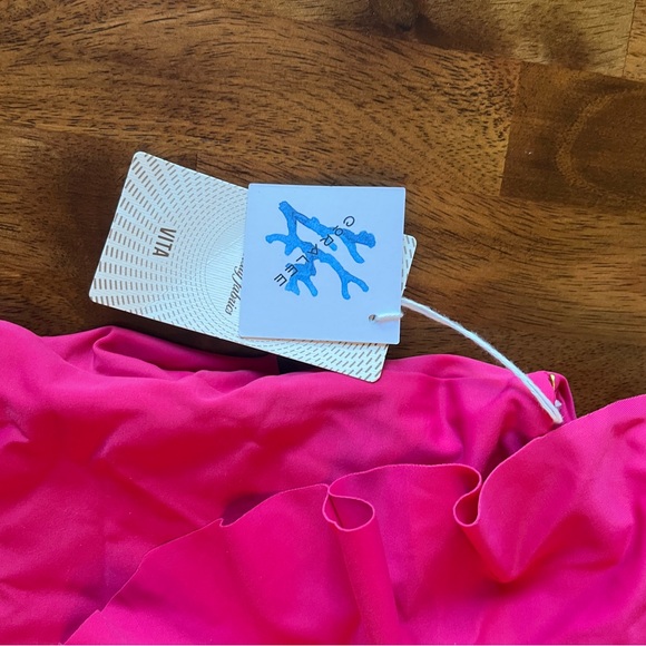 Corelle Hot Pink Ruffled One Piece Swimsuit - Picture 4 of 5